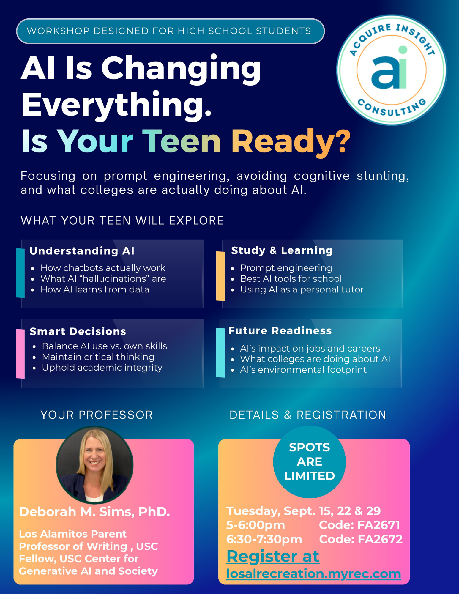 Workshop flier